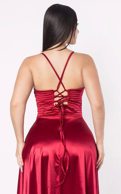 VESTIDO PLISADO MAXY ROJO | ALEXA LEE