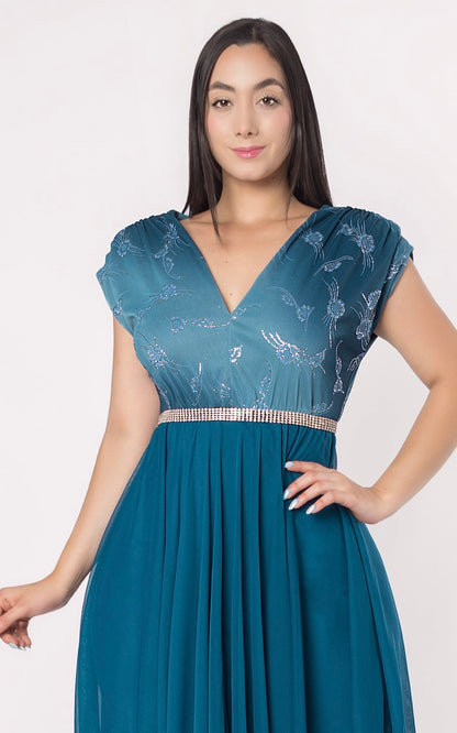 VESTIDO VALERIA TURQUESA | ALEXA LEE