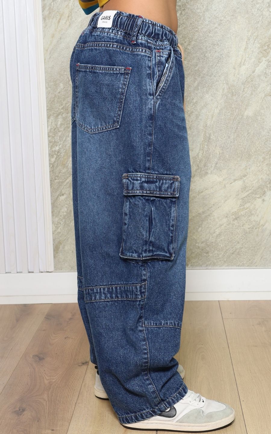 PANTALÓN CARGO AZUL GRAFITO | GARIS GARISITAS