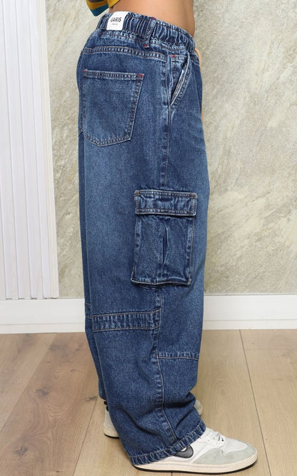 PANTALÓN CARGO AZUL GRAFITO | GARIS GARISITAS