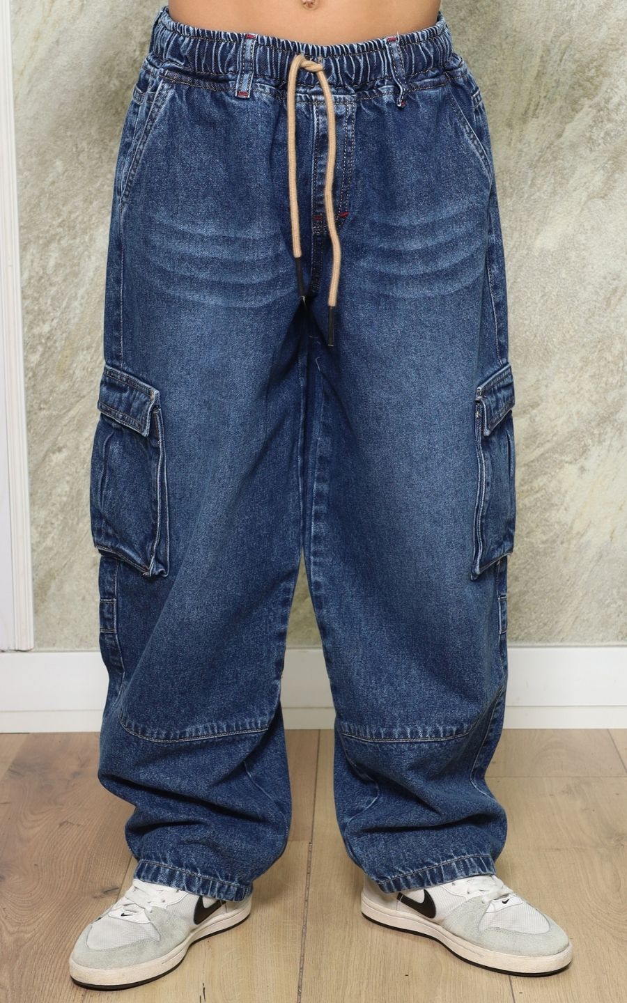 PANTALÓN CARGO AZUL GRAFITO | GARIS GARISITAS