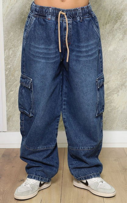 PANTALÓN CARGO AZUL GRAFITO | GARIS GARISITAS