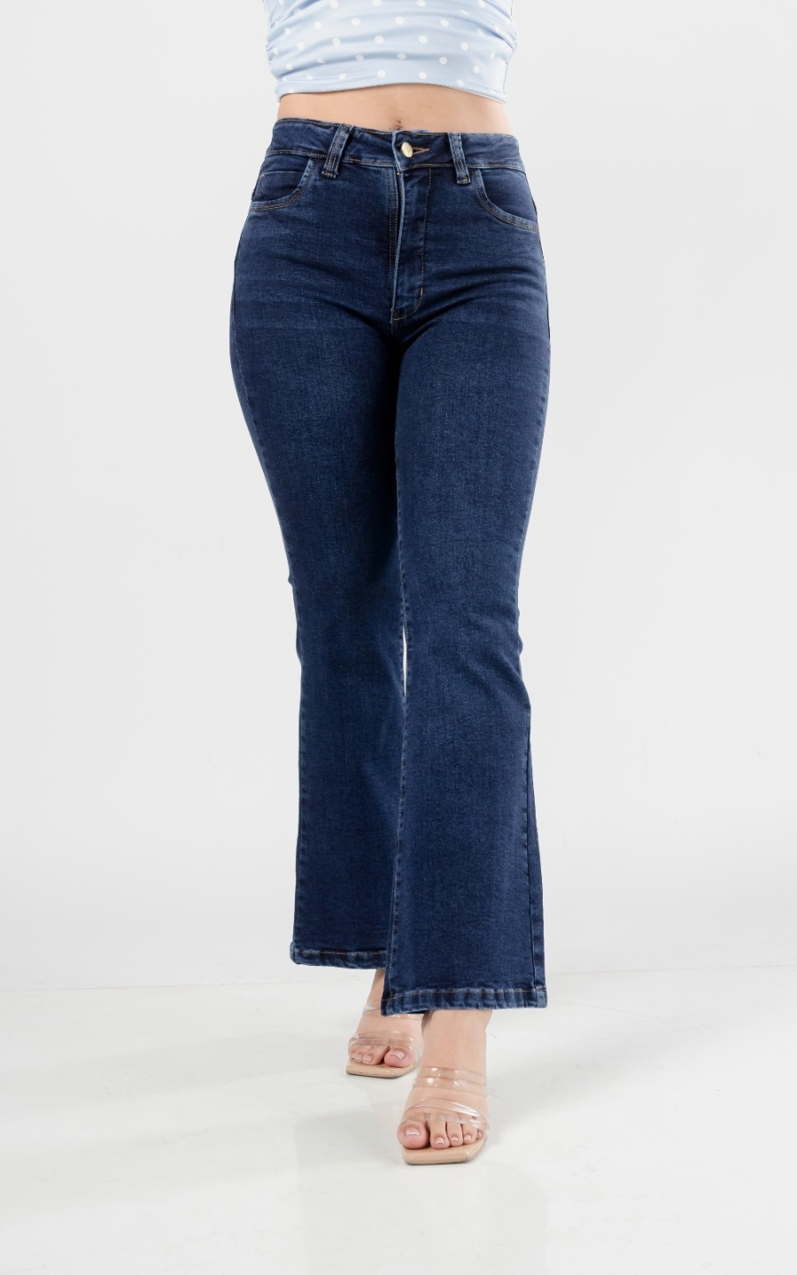 PANTALON STRECH ALEXHA COLOR BLUE | NANAMIKA