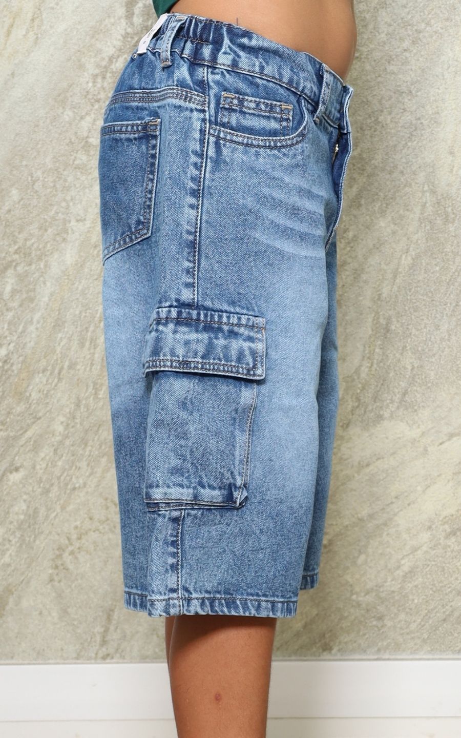 SHORTS CARGO CELESTE | GARIS GARISITAS