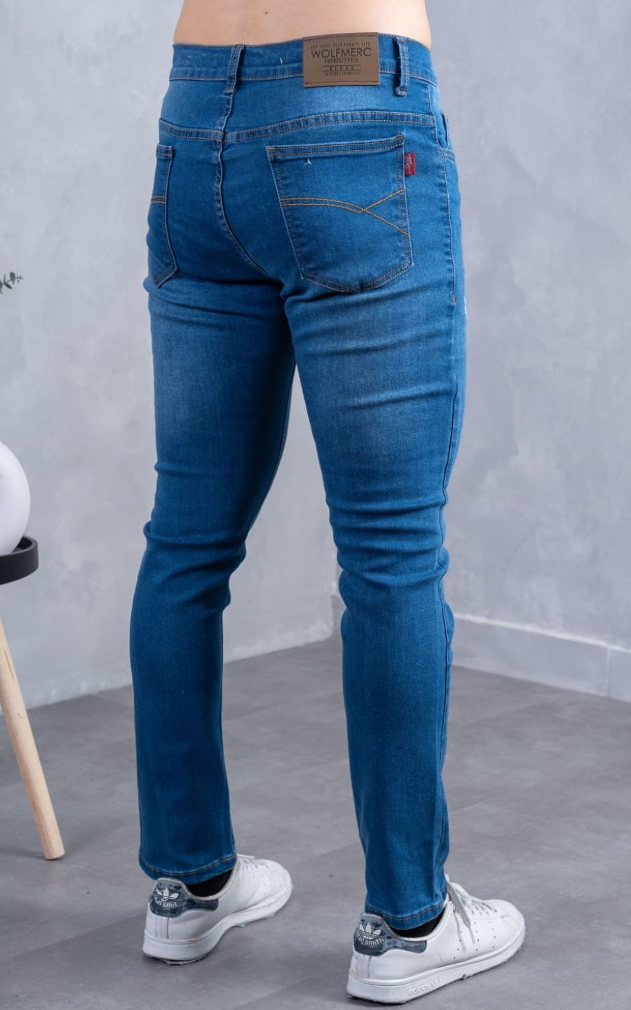 JEANS STRECH SEMI PITILLO AZUL | Wolf Merc