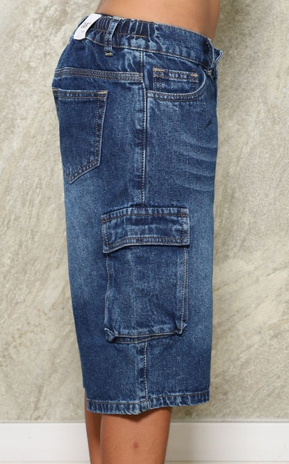 SHORTS CARGO AZUL | GARIS GARISITAS