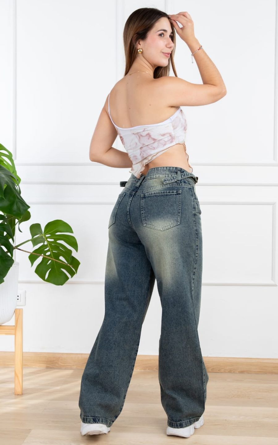 PANTALON PALAZZO JEANS | FAVI JEANS