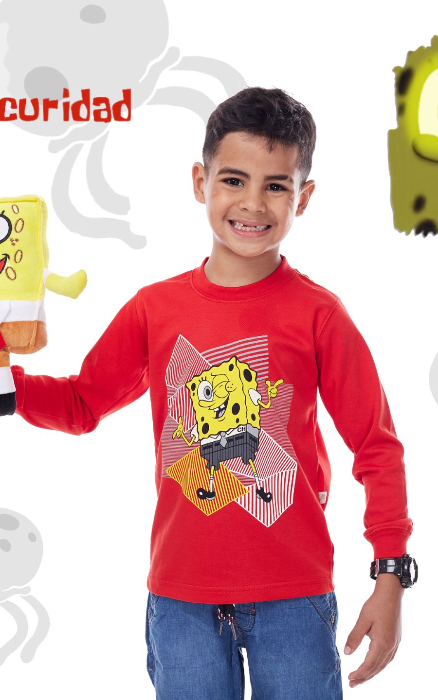 POLO ROJO BOB ESPONJA | CHUPETIN