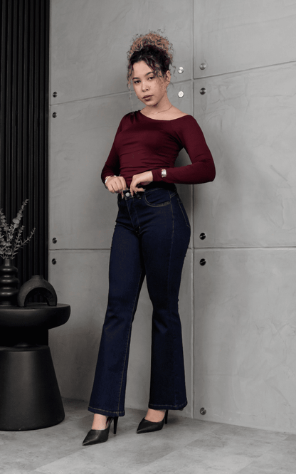 PANTALON STRECH ALEXHA COLOR NATURAL | NANAMIKA