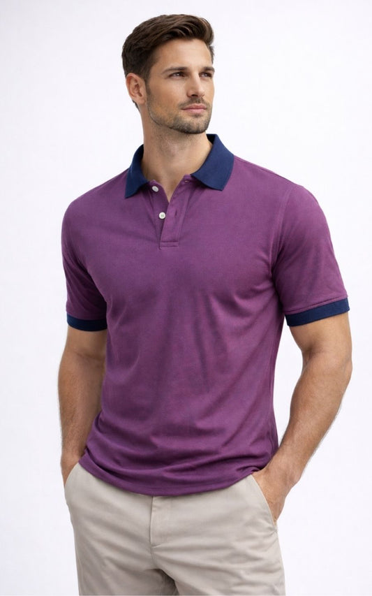POLO JACQUARD MORADO | GARETTO COLLECTION