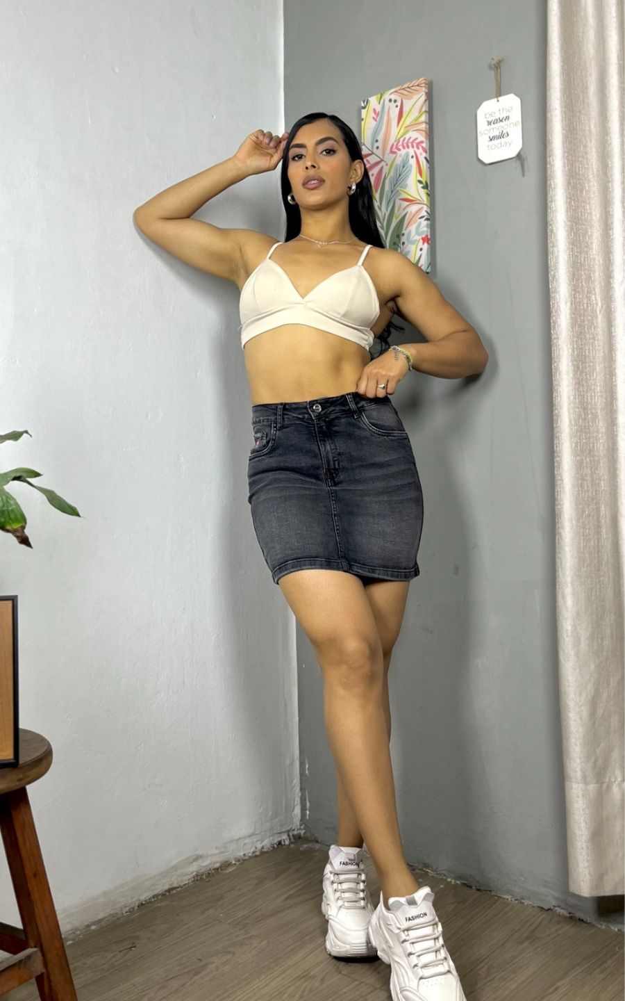 MINI FALDA CLÁSICA | FLOWER'S JEANS