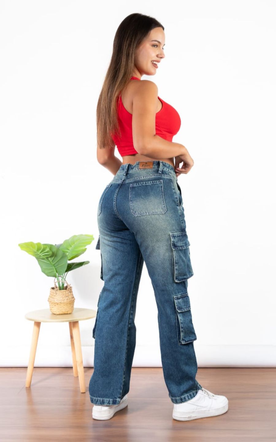 PANTALON JEANS CARGO | FAVI JEANS