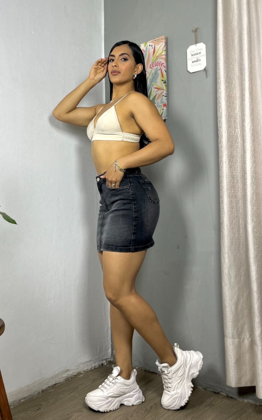 MINI FALDA CLÁSICA | FLOWER'S JEANS