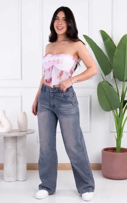 PANTALON JEANS PALAZZO | FAVI JEANS