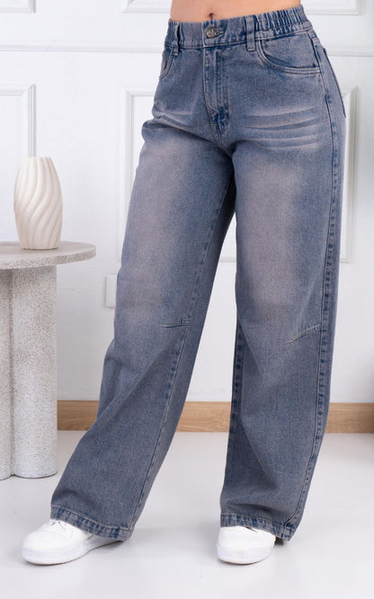 PANTALON JEANS PALAZZO | FAVI JEANS