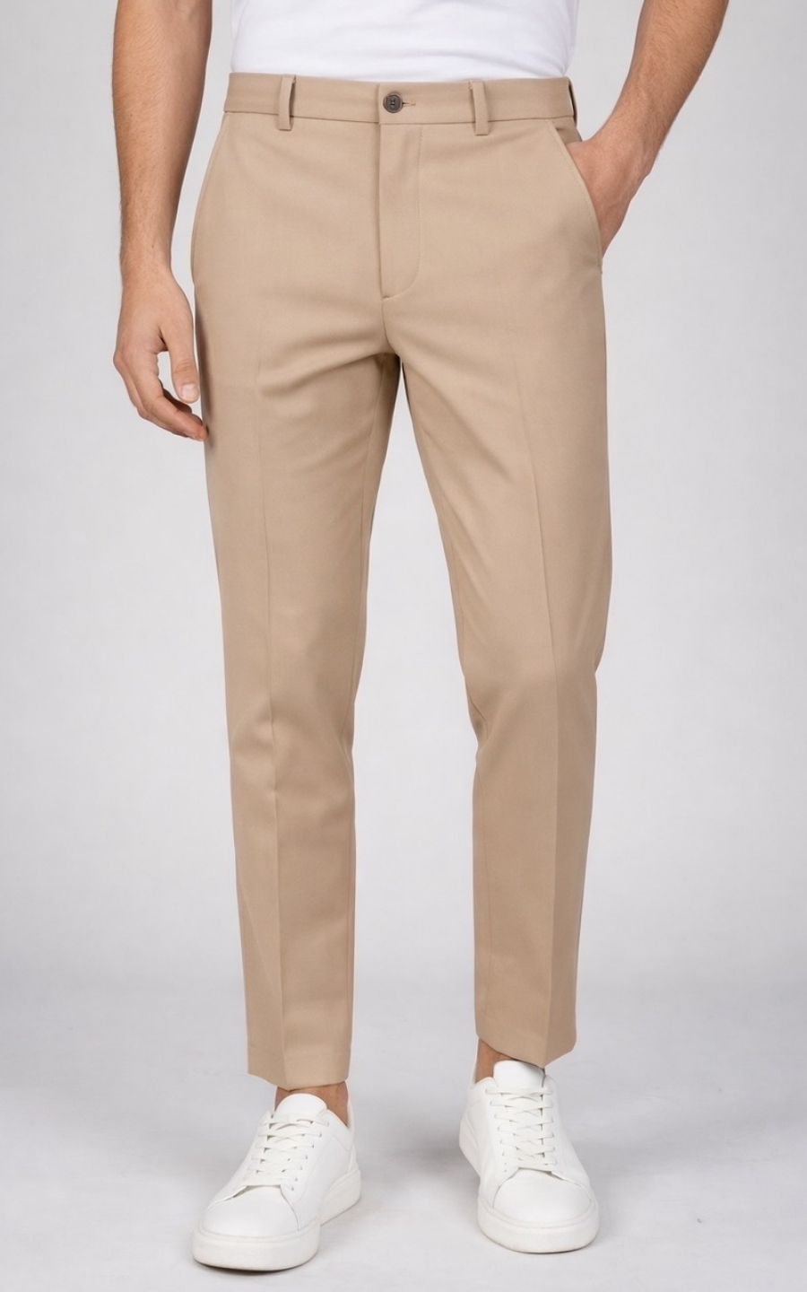 PANTALÓN DRILL SASTRE BEIGE LÍBANO | GARETTO COLLECTION