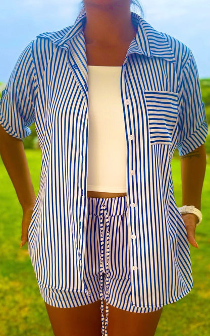 CONJUNTO RAYAS LUNA AZUL | FLAVIANA