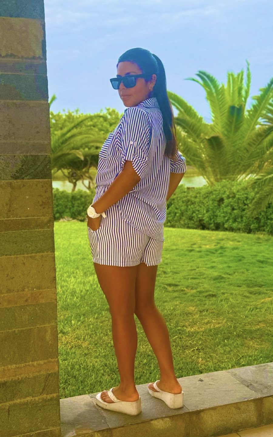 CONJUNTO RAYAS LUNA AZUL | FLAVIANA