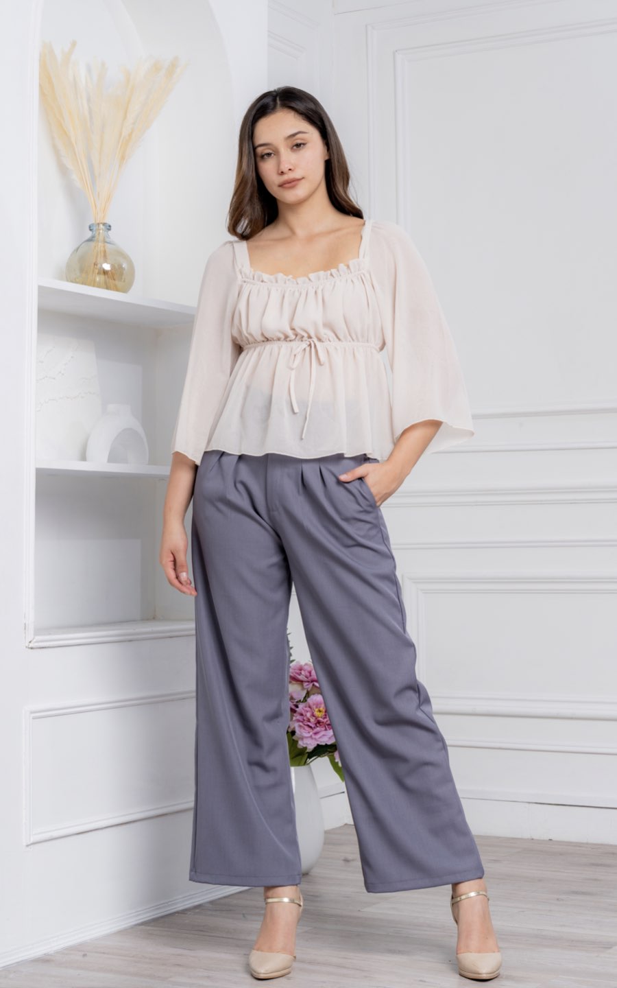 BLUSA CARLA BEIGE | FLAVIAMA