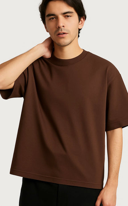 POLO BOXY FIT MARRÓN | SKEEP