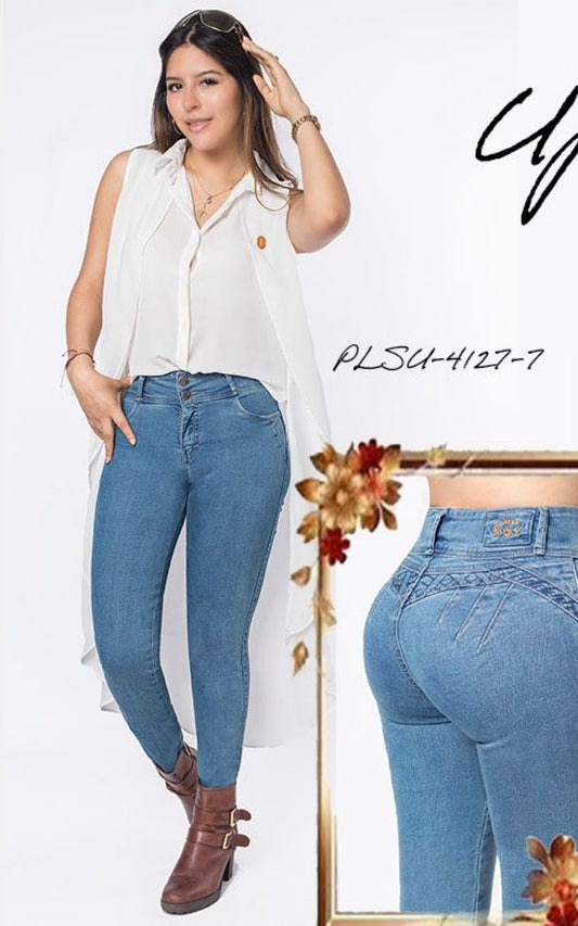 PANTALÓN ALEXIA CELESTE | JEANS ROY