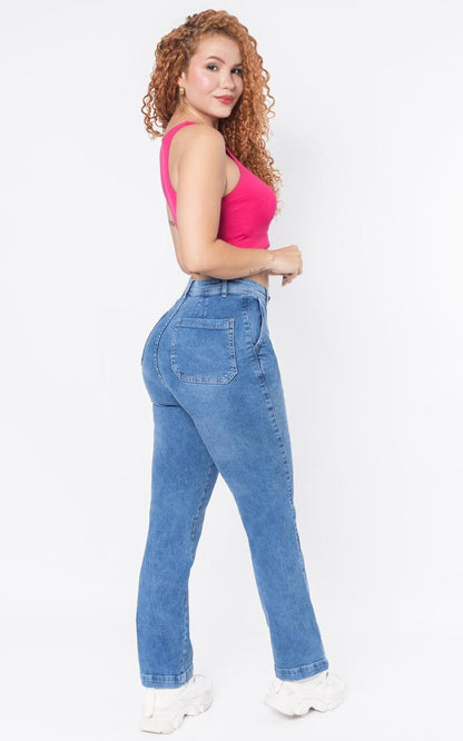 PANTALÓN JEANS SOL CELESTE | JIVA JEANS