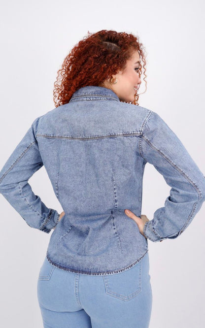 BLUSA JEANS CELESTE | JIVA JEANS