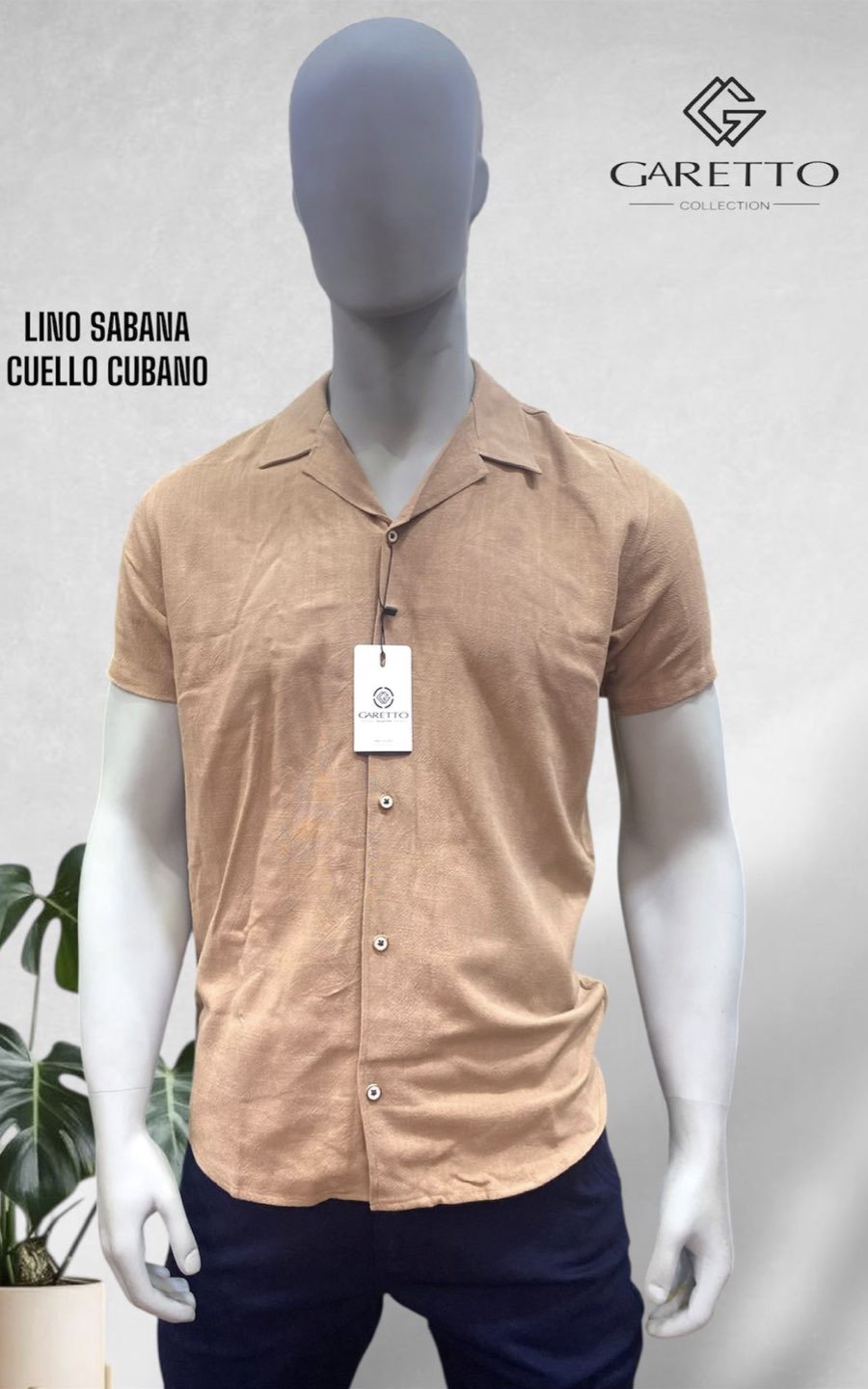 CAMISA ABEL BEIGE | GARETTO COLLECTION