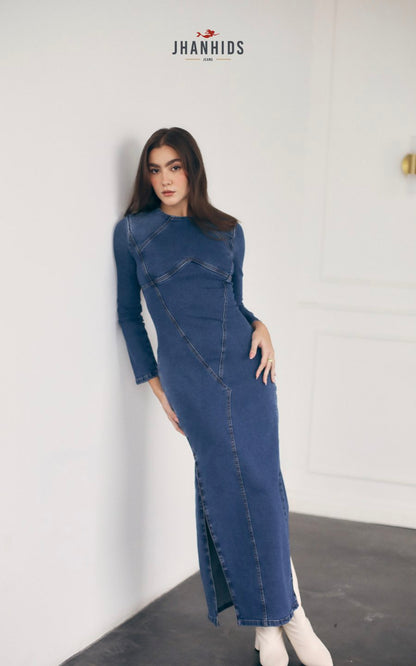 VESTIDO ROCKSANA AZUL | JHAN HIDS