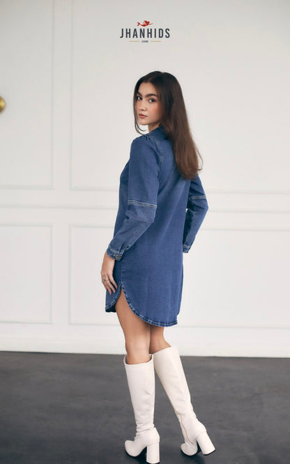 VESTIDO NAZLI AZUL | JHAN HIDS