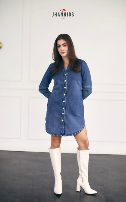 VESTIDO NAZLI AZUL | JHAN HIDS