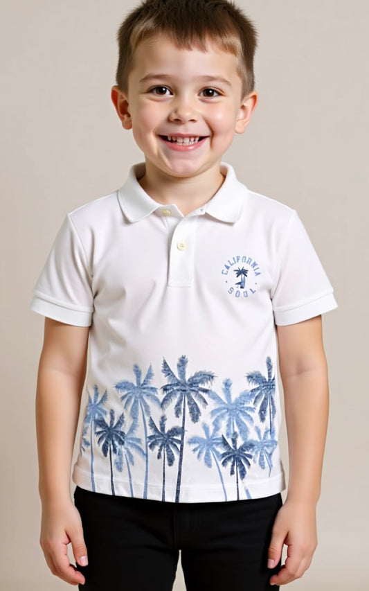 POLO PALMERA BLANCO | LE PETIT COMPANY