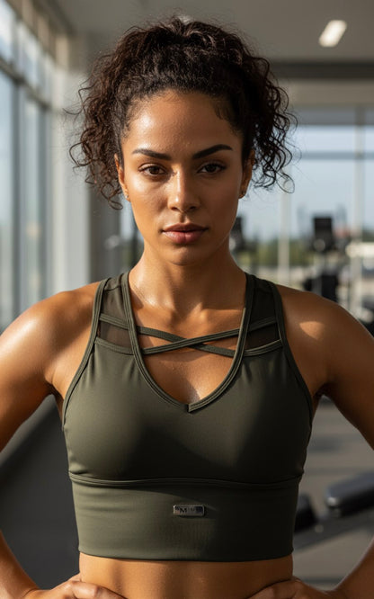 TOP GRETA VERDE MILITAR | MYA LINE FITNESS