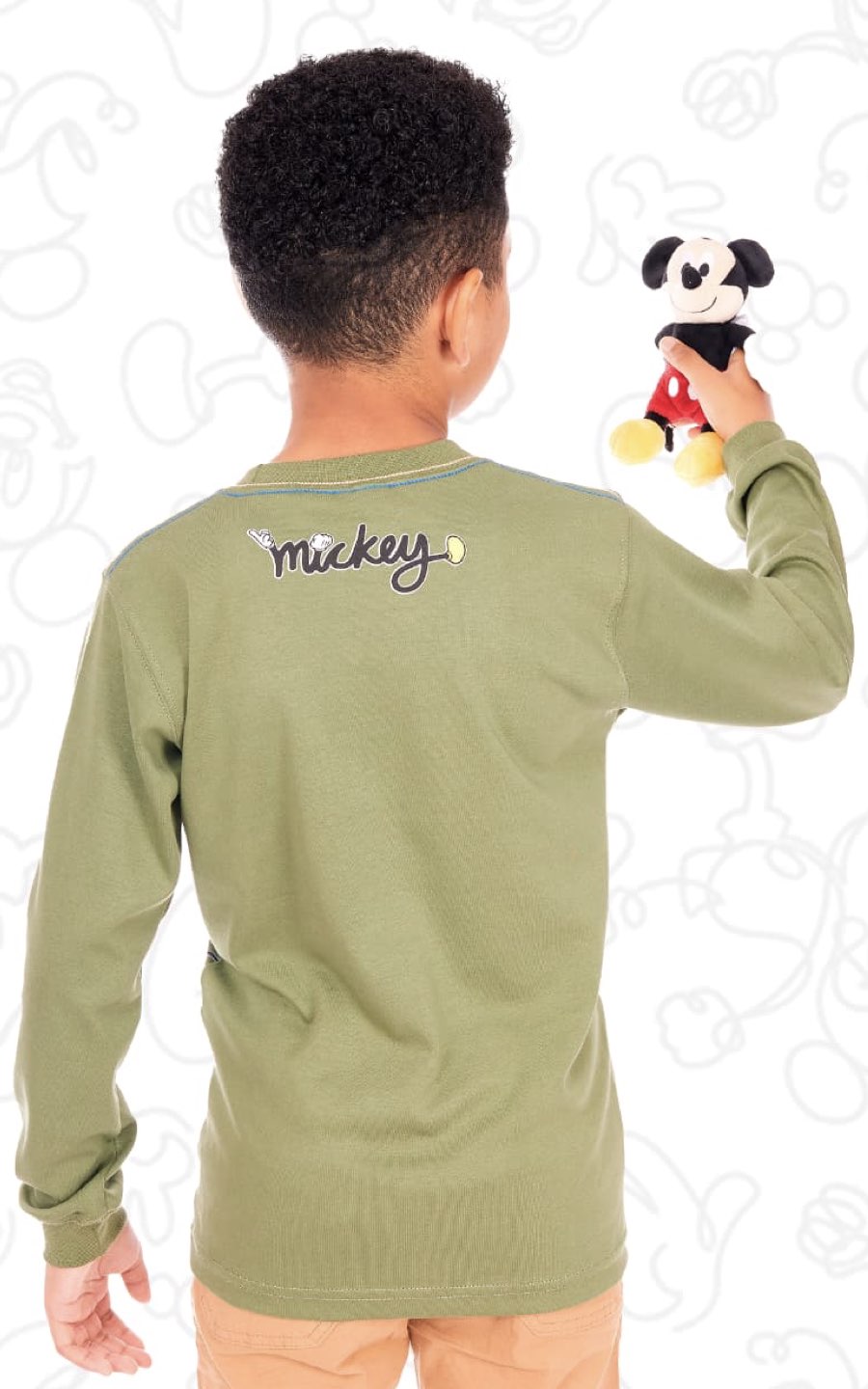 POLO MANGA LARGA MICKEY VERDE | CHUPETIN