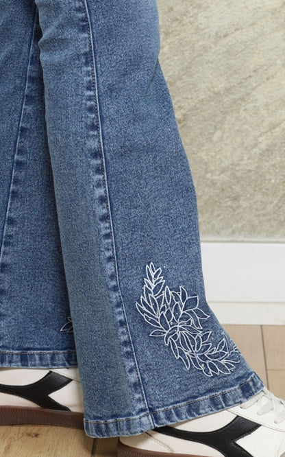 PANTALON FLARE AZUL GRAFITO | GARIS GARISITAS