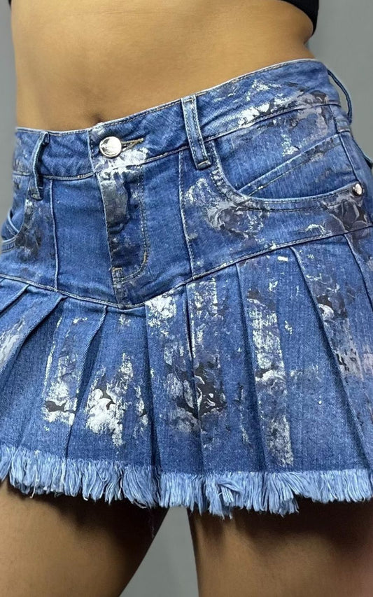 FALDA SHORTS JORGE SALINAS | FLOWER'S JEANS