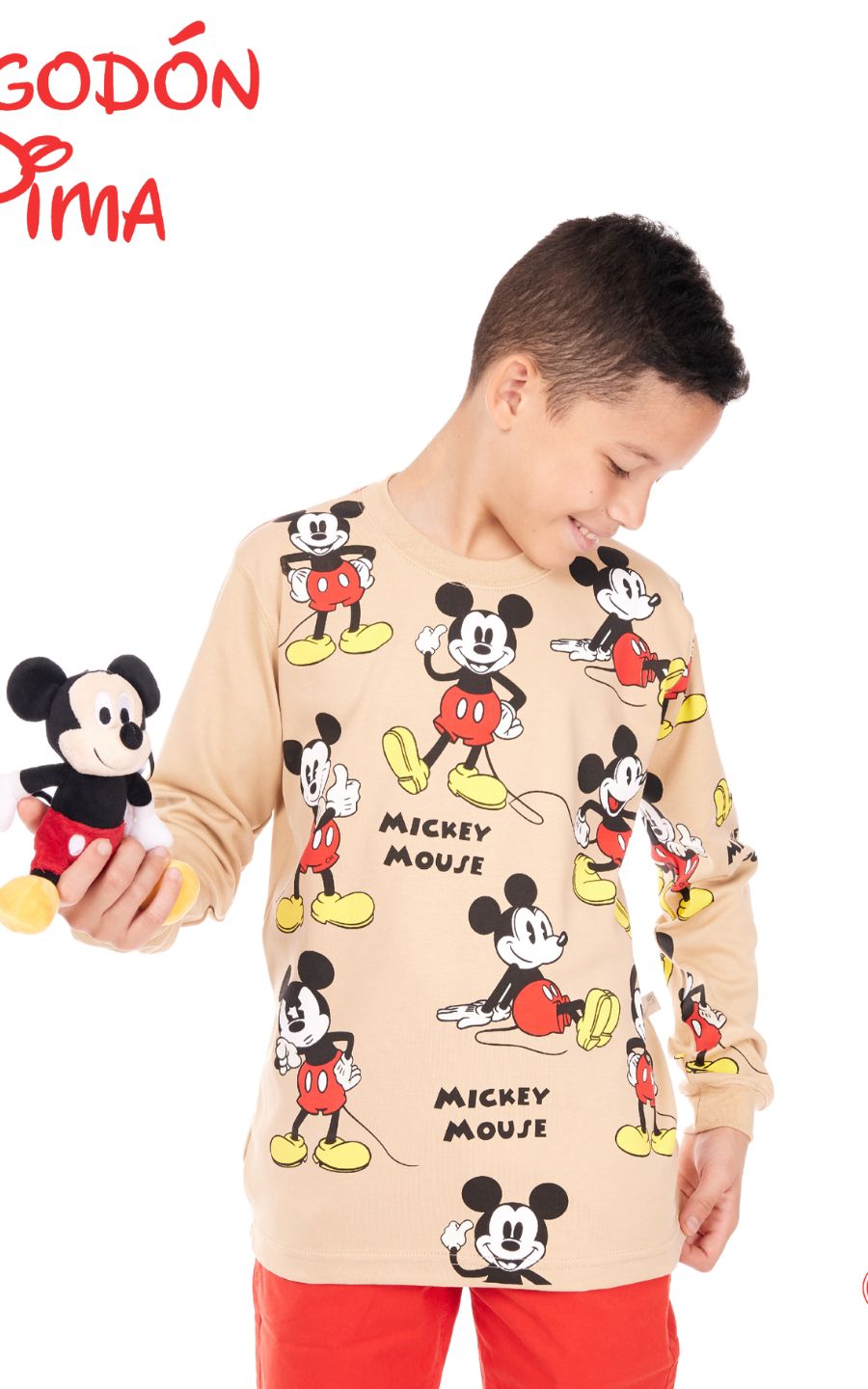POLO CREMA  MICKEY | CHUPETIN