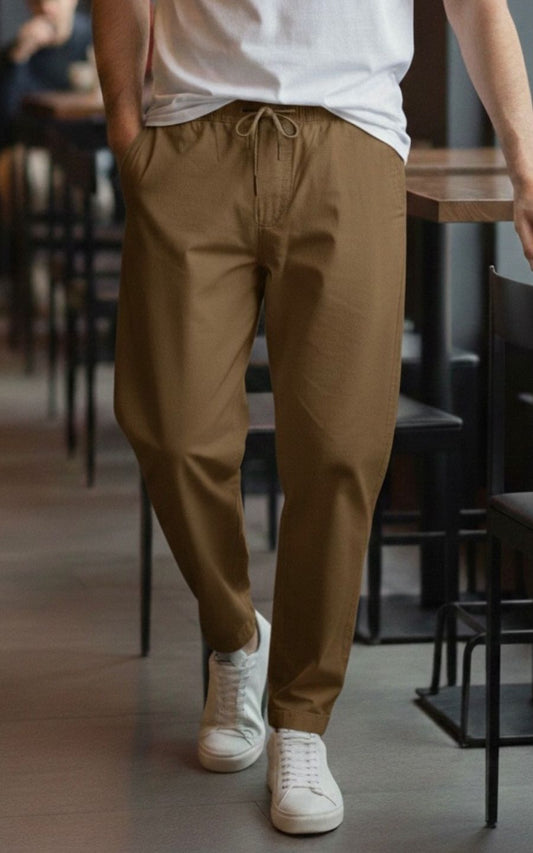 PANTALÓN LINO MARRÓN | GARETTO COLLECTION