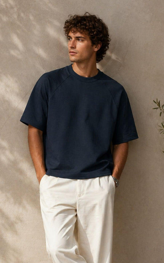 POLO BOXY FIT NAVY HIGH | SKEEP