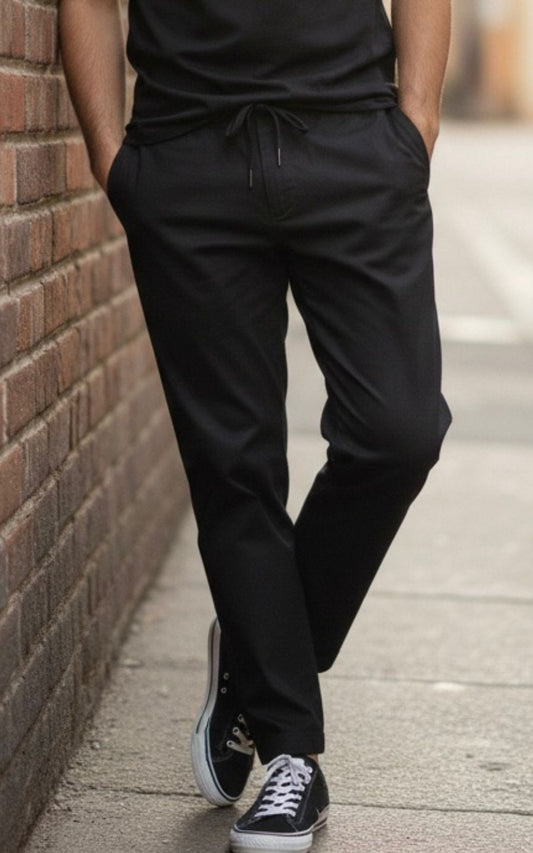 PANTALÓN LINO NEGRO | GARETTO COLLECTION