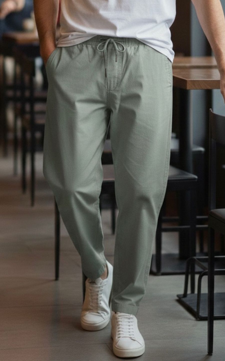 PANTALÓN LINO VERDE | GARETTO COLLECTION