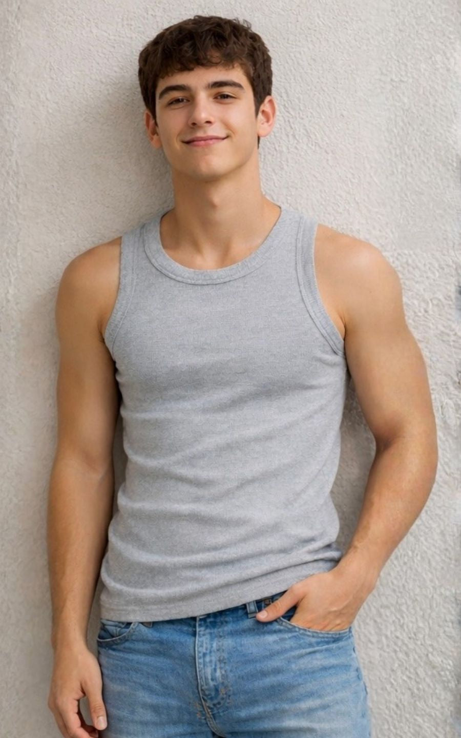 TANK TOP RIP GRIS | GARETTO COLLECTION