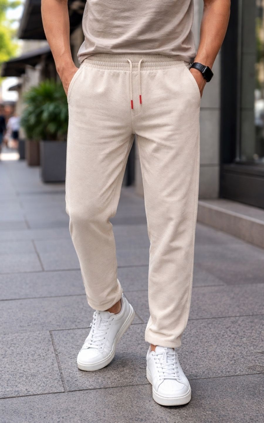 PANTALÓN SEMI BAGGY BEIGE | GARETTO COLLECTION