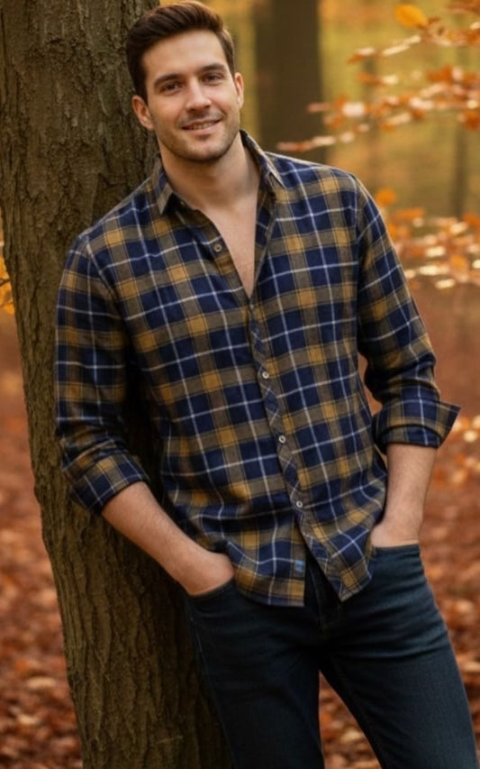 CAMISA LEÑADOR MARRÓN | GARETTO COLLECTION