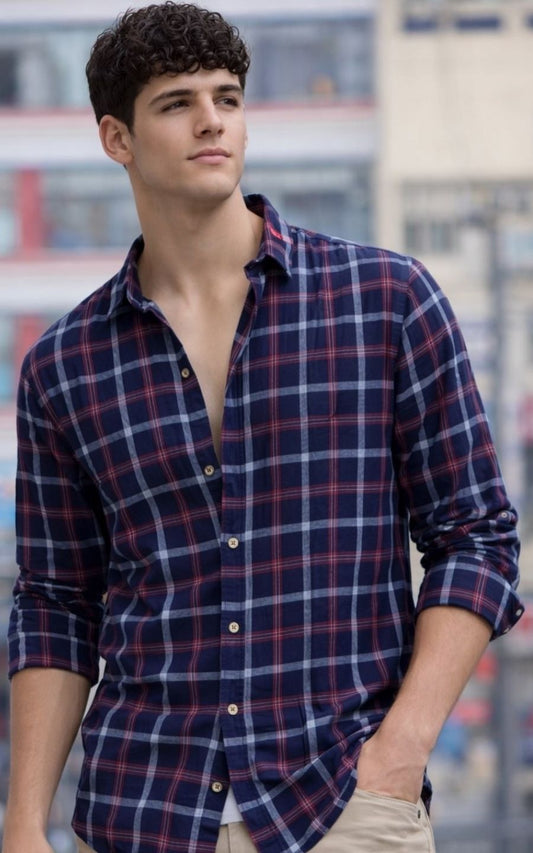 CAMISA LEÑADOR AZUL | GARETTO COLLECTION