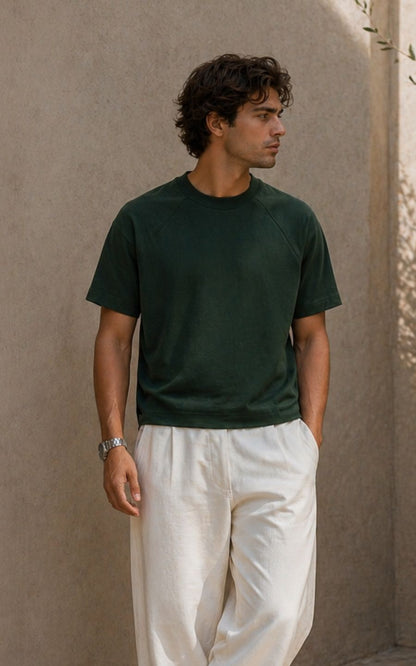 POLO BOXY FIT VERDE HIGH | SKEEP
