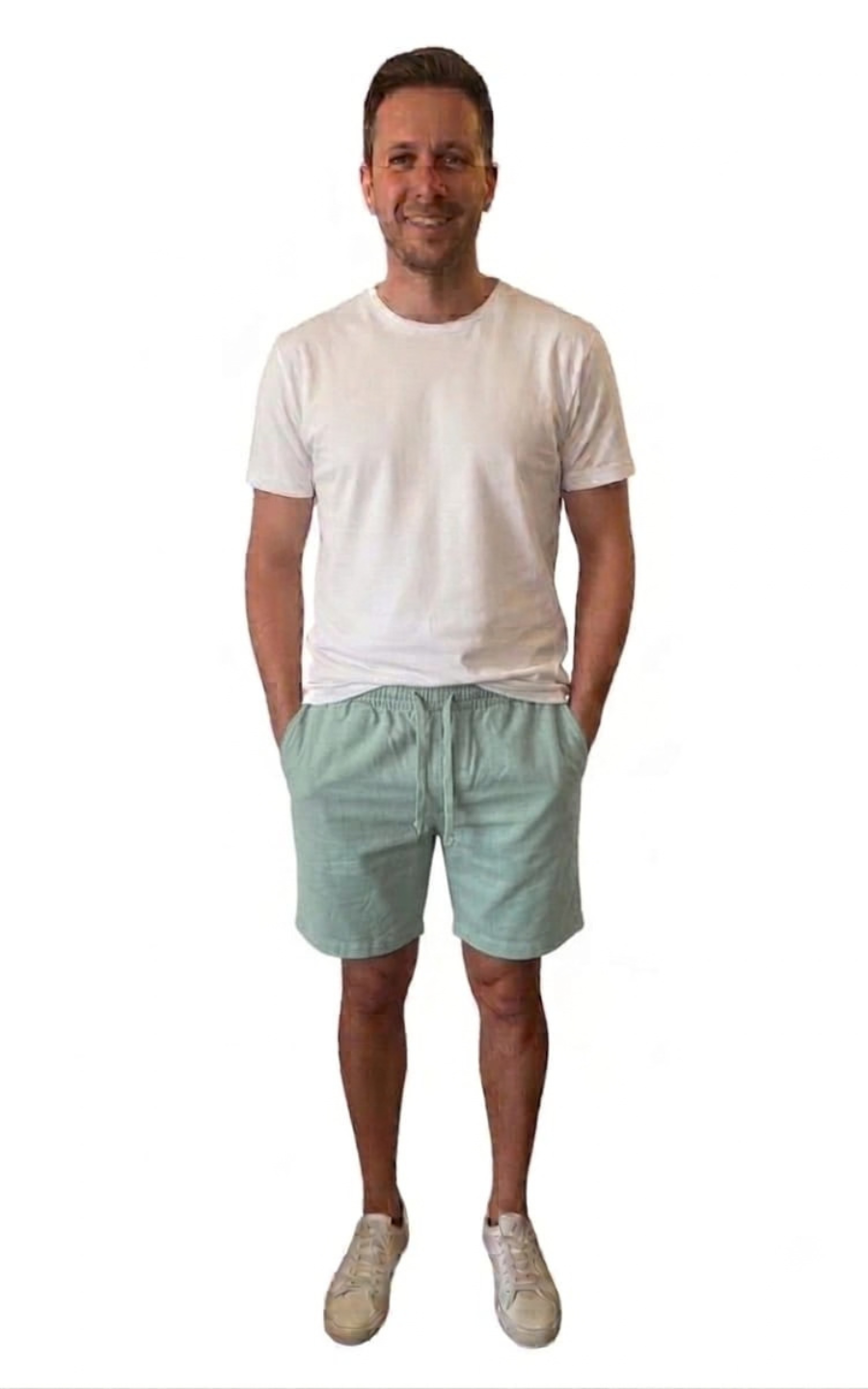 SHORT CARLOS VERDE AGUA | BCK