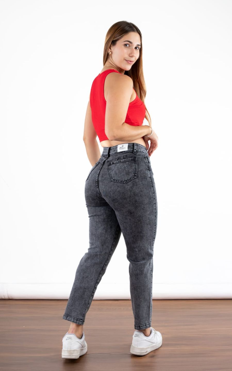 PANTALON JEANS GRIS FV | FAVI JEANS