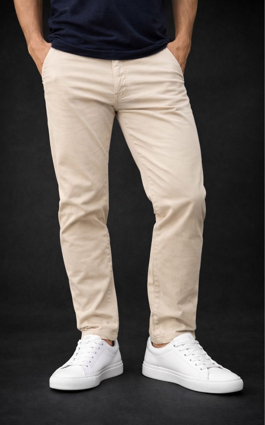 PANTALÓN DRILL SEMI PITILLO BEIGE | GARETTO COLLECTION