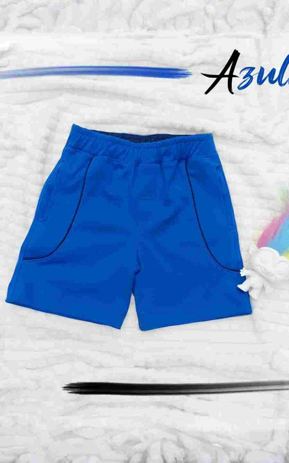 SHORTS ALGODÓN AZULINO| CHUPETIN